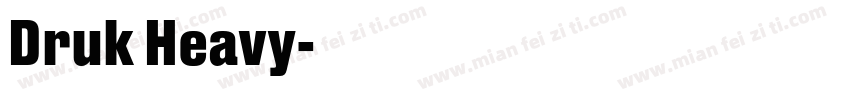 Druk Heavy字体转换